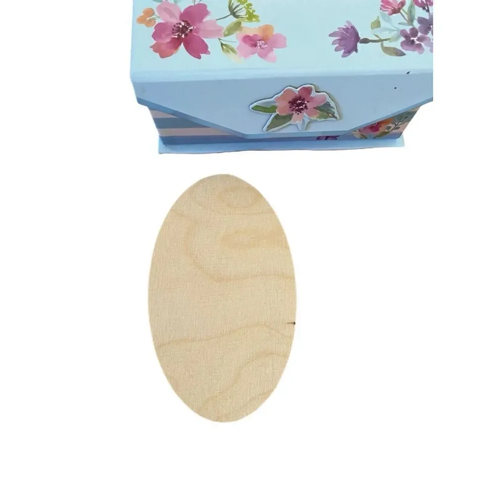 Lot Of 23 Craft Supplies Gift Box Teddy Bear Wooden Plaques Cord Necklace Kit